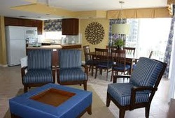Living Area at Wyndham Santa Barbara